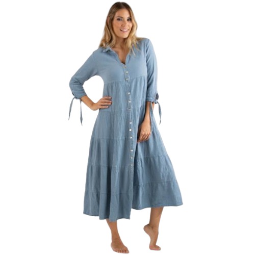 9013 Vestido Sastrecillo Dunes Turmalina